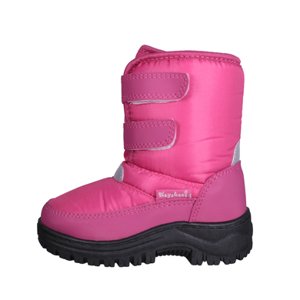 Playshoes Zimní boty se zapínáním na suchý zip růžové