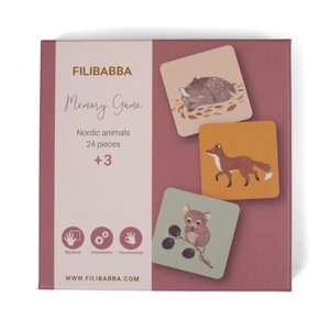 Filibabba Memory Hra - Nordic Animal World