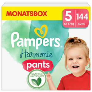 Pampers Harmonie Pants velikost 5, 12-17 kg, měsíční balení (1x144 plen)