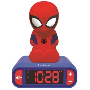 LEXIBOOK Spider -Mužský budík s 3D nočním světlem postava