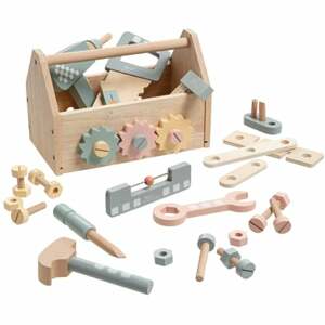 howa ® Toolbox dětský box na nářadí s 45 ks příslušenství ze dřeva