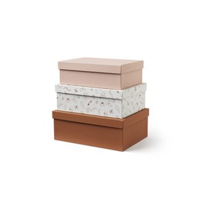Kids Concept ® Úložné boxy 3 ks, růžová