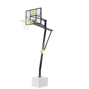 EXIT Galaxy Basket koš na míče k montáži na podlahu s kroužkem na ponoření - zelený/černý