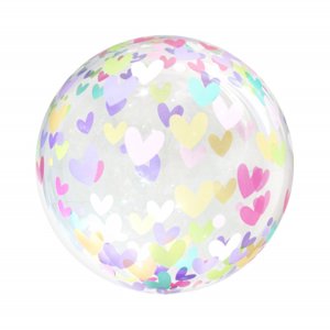 Balónek bublina barevná srdíčka Albi